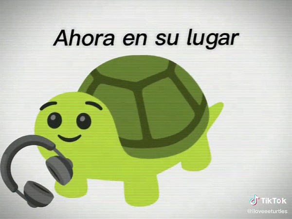 Animated Green Turtles Enjoying Music and Dance