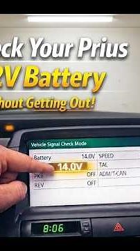 Prius 12V Battery Check — No Tools Needed