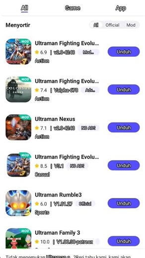 cara download file Ultraman evolusi 3