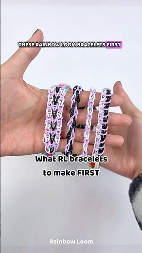 Make these FIRST if you’re new to using Rainbow Loom! #crafts #rainbowloom #bracelet