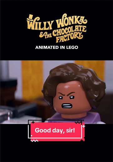 Willy Wonka’s words are some of my favorite words. #lego #willywonkaandthechocolatefactory #willywonka #animation