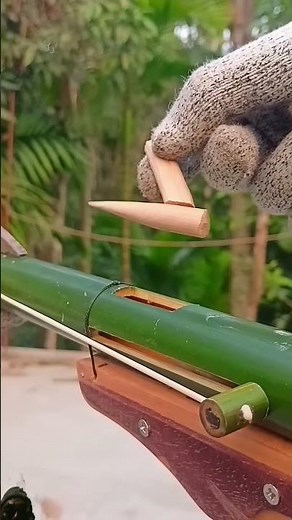DIY - おもちゃの竹鉄砲 #creative #クレ#クラフト クラフト#美術 #bamboocraft #bamboo #weapons #slingshots #birdsong #toys