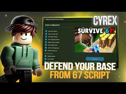 Defend Your Base From 67 Script | Infinite Money , Auto Open Crates | ios/android/pc