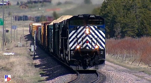 A Montana Rail Link freight traverses scenic Muir, Montana on Bozeman Pass. From the Highball Productions show "Montana Rail Link 2007" https://rfd.video/MRL2007 | Railfan Depot