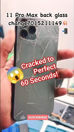 iPhone 11 Pro Max Glass Change in 60 Seconds! 🔥 #shorts #iphone #shortsfeed