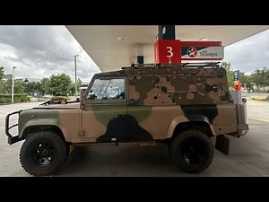 First time Driving a 1987 Land Rover Defender 110 Perentie