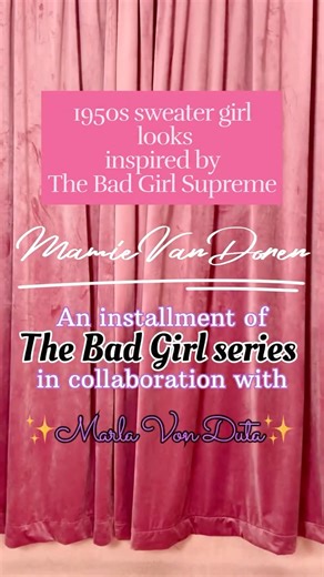 Katie Pedlow 💄 on Instagram: "Happy 95th Birthday to the baddest of them all, living legend, Mamie Van Doren! @mamievandoren6412 I hope you enjoy this video Ive done in tribute to Mamie and in collaboration with the wonderful genius that is @marlavonduta as part of our Bad Girl style series. Thank you Mamie, for all the glamour, joy and endless style inspiration you’ve brought to many many people for years. Thank you for giving so much to us all. Your fearlessness will continue to inspir