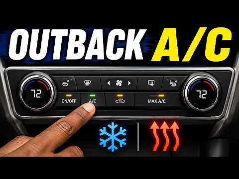 Subaru Outback - How to Turn On/Off Air Conditioner and Heater