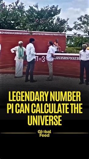 Global Feed on Instagram: "Pi is a simple symbol that carries infinite complexity. A single number that helps calculate the size of circles the movement of planets and the structure of the universe itself. Yet its decimal form stretches on forever without repetition or end. From engineering to physics and astronomy Pi quietly powers the mathematics behind reality. Every bridge every orbit every wave pattern relies on this endless constant that never settles into a final value no matter how far i