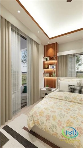 Modern Bedroom Interior Design | 3D Walkthrough & Visualization | MM Sustainable Design