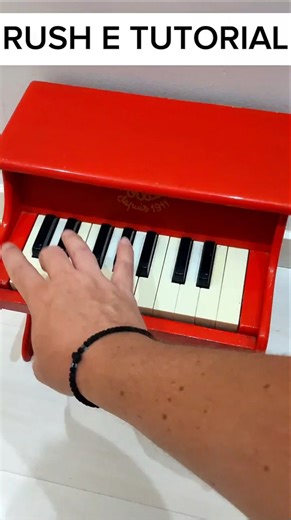 Rush E MINI PIANO Tutorial #piano #easy #pianotutorial