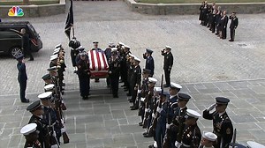The ceremony at Washington National Cathedral, the nexus of state funerals, is capping three days of remembrance by dignitaries and ordinary citizens. http://nbc4dc.com/nttbzjc | NBC Washington