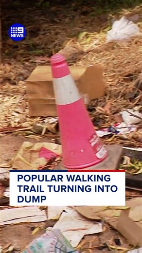A walking trail in Smithfield Plains is beginning to look more like the local dump. #9News