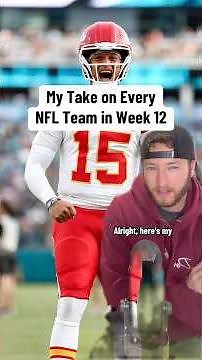 Recapping Week 12 in the NFL 🏈