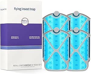 Insect Trap Refill Kit & 4 Cartridges, Compatible with M364A and Max, Replacement 100% Fit(4Pcs)