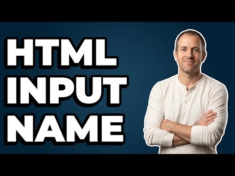 Where Should The Name Attribute Be Placed In HTML Input?