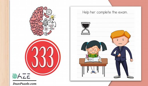 Brain Test Level 333 (NEW) Help her complete the exam