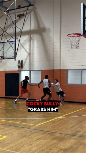 he tried to bully him then this happened 🥶 #basketball #shorts #viral