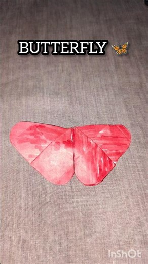 DIY ORIGAM PAPER BUTTERFLY| PAPER CRAFT INSTRUCTIONS ORIGAMI WORLD| STEP BY STEP DIY BUTTERFLY
