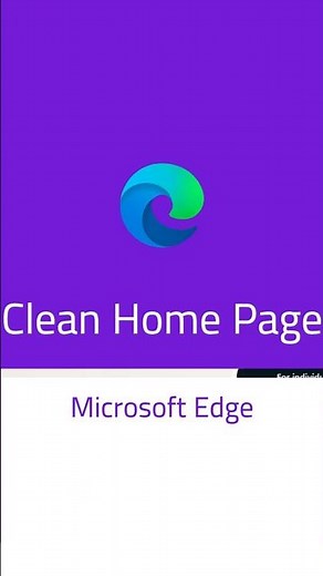Remove Everything From Your New Tab #EdgeCustomization #TutorialShorts