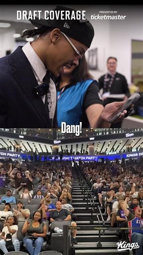 "that's love, for sure." 💜 ⠀ Darius gets a peek of Kings' fans passio... | darius acuff jr