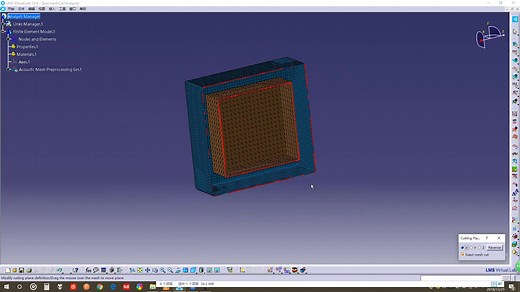 virtual lab acoustics 封闭体的内外网格生成与AML层属性定义