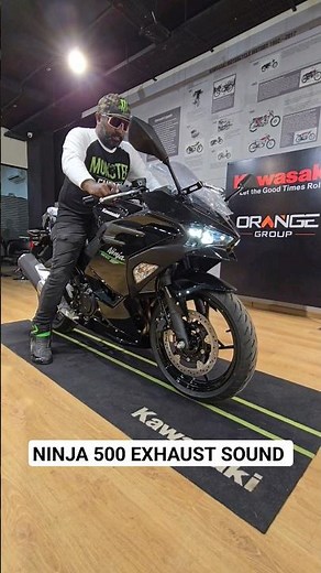 Kawasaki Ninja 500 Exhaust Sound #shorts #ytshorts #shortvideo