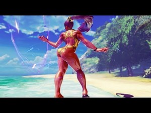 Street Fighter 5 mods Thicc Menat Swimsuit