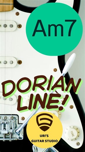 Unlock the Dorian Mode On Your Guitar with This Am7 Line! #shorts