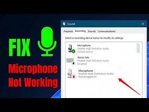 Fix Mic Not Working in Windows PC or Laptop | Microphone Not Detecting Problem Solved #MicNotWorking