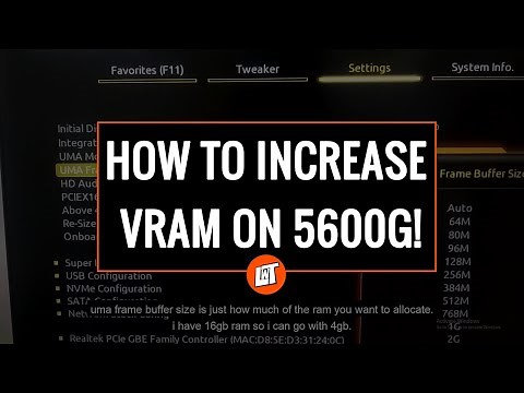 How to Increase VRAM on Ryzen 5 5600G | B550M | UMA Configuration