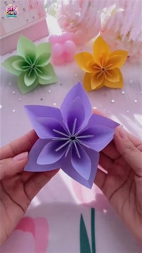 How to Make Beautiful Origami paper Flower 🌸✨ Easy Crafts & Creative Ideas