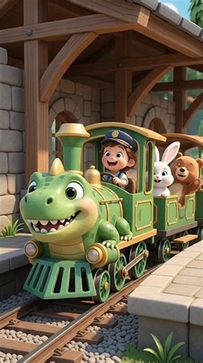 🦖🚂 FAST Dinosaur Train Adventure! 🌋 | Kids Cartoon Part 1#shorts #video #viralvideo