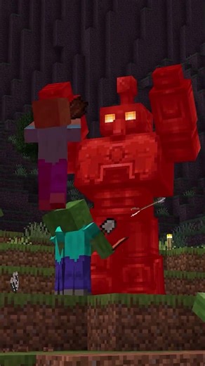 My house is guarded by a copper golem named Boris in Minecraft. #minecraft #minecraft #coppergolem
