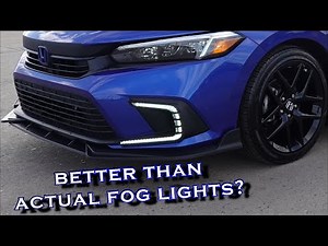 Installing Day time running lights on my 11th Gen 2022 Honda Civic Sport! Are they Fog Lights?