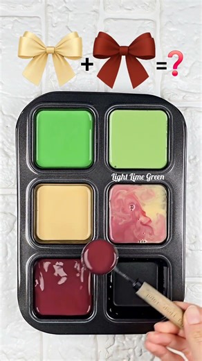Mixing Green, Cream & Red | Unexpected Color Combinations You’ll Love #colormixing #artshorts #asmr