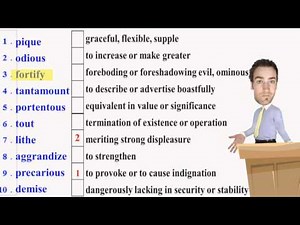 Advanced High School and College Vocabulary Development 5