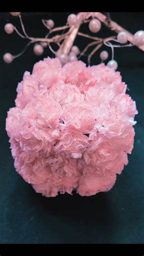 😯DIY Flower lamp✨ using tissue paper#diy #craft#handmade#shorts