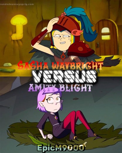 Sasha Waybright VS Amity Blight #amphibia#theowlhouse#sasha#amity#vs#versus
