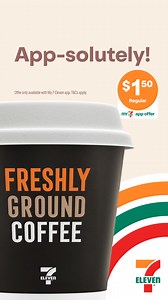 308K views | A regular coffee is only $1.50 at 7-Eleven when you scan the My 7-Eleven app. T&Cs apply. | 7-Eleven Australia | Facebook