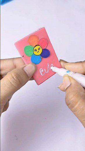 DIY cute mini book #shorts #diy #art #craft #artandcraft #cute #love