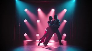 Silhouette Dancers Smoky Ballroom Passionate Couple Stock Footage Video (100% Royalty-free) 1059095189 | Shutterstock