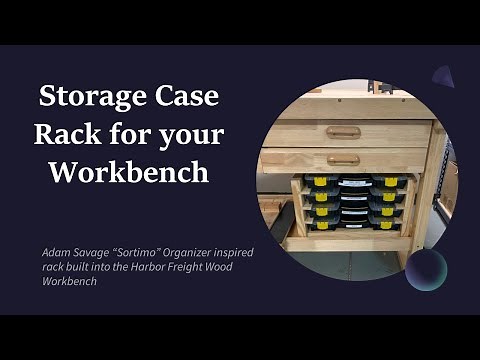 Harbor Freight Storage Bin Rack for the HF Workbench