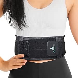 Back Brace for Lower Back Pain, Back Support Belts with Adjustable Strap, Breathable Lumbar Support Belt with 3D Lumbar Pads, Slim Fit Lumbar Brace, X-Small to Small