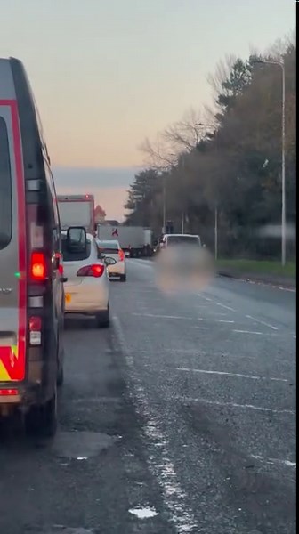 Busy Edinburgh road closed in both directions following rush hour crash