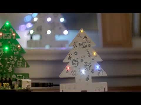 Christmas Tree PCB with Raspberry Pi Pico Kit For Techie