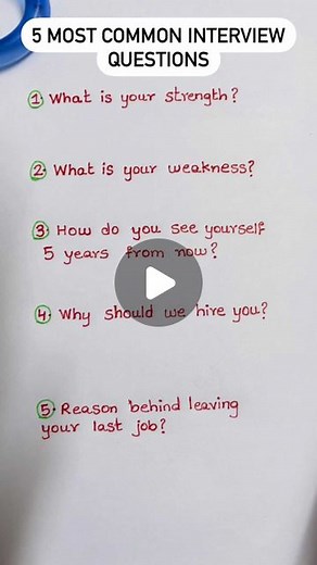 LK Logic on Instagram: "5 Most Common Interview Questions!"