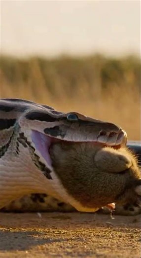 python eats rabbit!!!!
