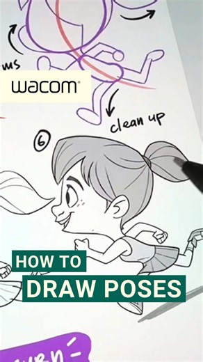 How do you make a character look like they’re actually running? 🏃‍♂️💨 This video is part of our sponsored collaboration with artist Mitch Leeuwe for the Creative Fundamentals series. Ready to bring more movement and life into your drawings? Grab your tablet and give it a try! ✍️🔥 See you next Friday for the next lesson! 👀🎨 #Wacom #CreativeFundamentals #DrawingTutorial #Sketching