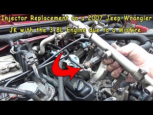 Injector Replacement on a 2007 Jeep Wrangler JK with the 3.8L Engine due to a Misfire.